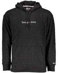 Tommy Hilfiger - Black Cotton Sweatshirt - Lyst