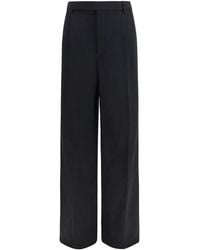 Saint Laurent - Black Wool Oves Aries Dress Pants - Lyst