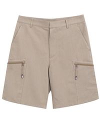Dior - Beige Cotton Cargo Shorts - Lyst