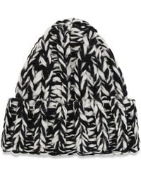 Ami Paris - Black Wool Oves Aries Beanie - Lyst