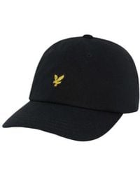 Lyle & Scott - Black Cotton Cap (baseball Hat) - Lyst