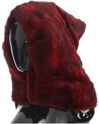 Dolce & Gabbana - Hamster Fur Crochet Hood Scarf Hat - Lyst