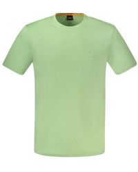 BOSS - Cotton T-Shirt - Lyst