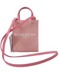 Givenchy - Pink Coated Canvas Vertical Mini Shoulder Bag - Lyst