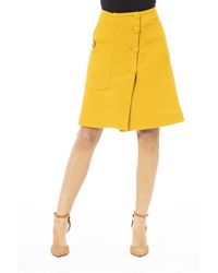 Jacob Cohen - Yellow Wool Skirt - Lyst