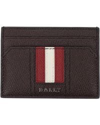 Bally - Brown Leather Cardholder - Lyst