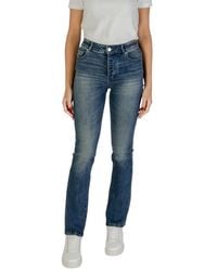 ARMANI EXCHANGE - Blue Cotton Skinny Jeans - Lyst
