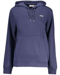 Fila - Blue Organic Cotton S Hoodie - Lyst