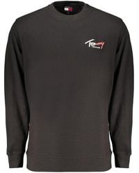 Tommy Hilfiger - Black Cotton Men's Sweatshirt - Lyst