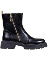 Alviero Martini 1A Classe - Black Polyethylene Ankle Boots - Lyst