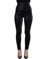 Dolce & Gabbana - Elegant Sli Fit Shimmer Cropped Pants - Lyst