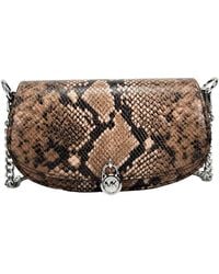Michael Kors - Mila Small Snakeskin Messenger Crossbody Bag - Lyst