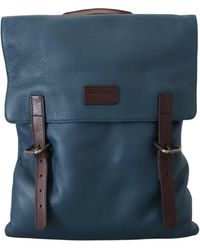 Dolce & Gabbana - Calfskin Leather Logo Plaque Backpack Bag - Lyst