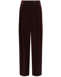Giorgio Armani - Bordeaux Viscose Dress Pants - Lyst