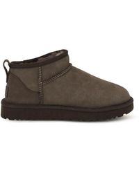 UGG - Brown Suede Leather Ankle Boots - Lyst