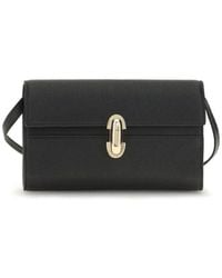 SAVETTE - Black Calf Leather Bos Taurus Shoulder Bag - Lyst