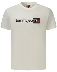 Tommy Hilfiger - Bianco Cotton Men's T - Lyst