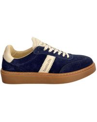 Pantofola D Oro - Blue Suede Men Sneakers - Lyst