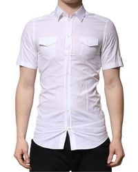 Dolce & Gabbana - Cotton Short Sleeves Casual Shirt - Lyst