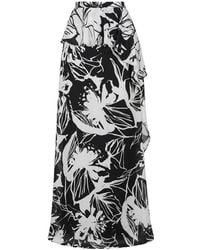 Trussardi - Black Polyester Skirt - Lyst