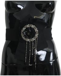 Dolce & Gabbana - Elegant Crystal Waist Belt - Lyst
