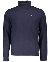 Napapijri - Elegant Turtleneck Sweater With Embroidered Logo - Lyst