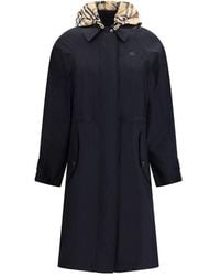 Burberry - Black Polyamide Coat - Lyst