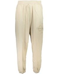 Calvin Klein - Beige Cotton Men's Sweatpant - Lyst