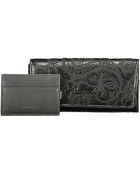 Desigual - Black Polyurethane 's Wallet - Lyst
