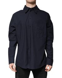 Dolce & Gabbana - Dark Cotton Long Sleeve Shirt - Lyst