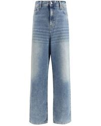 Haikure - Blue Cotton Relaxed Fit Jeans - Lyst