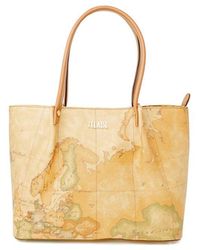 Alviero Martini 1A Classe - Beige Leather Handbag - Lyst