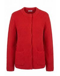 Malo - Red Cotton 's Cardigan - Lyst