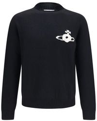 Vivienne Westwood - Black Wool Oves Aries Sweatshirt - Lyst