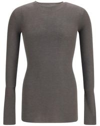 Rick Owens - Gray Wool Oves Aries Sweatshirt - Lyst