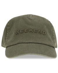 Max Mara - Bicolor Cotton Cap (baseball Hat) - Lyst