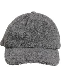 Dolce & Gabbana - Gray Wool Fleece Rapper Men Baseball Capello Hat - Lyst