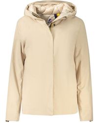 K-Way - Beige Polyester Jacket - Lyst