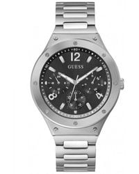 Guess - Gray Stainless Steel Dress Watch - Lyst