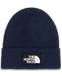 The North Face - Blue Marabou Beanie - Lyst