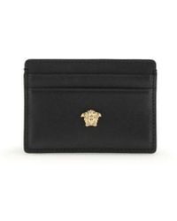 Versace - Black Calf Leather Bos Taurus Wallet - Lyst