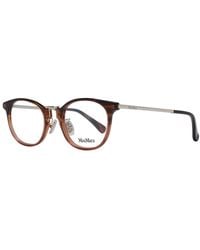 Max Mara - Brown Plastic Glasses (frames) - Lyst