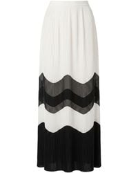 Trussardi - White Polyester Skirt - Lyst