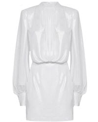 Blanca Vita - Abelia Laminated Mini Dress - Lyst