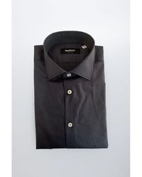 Baldinini - Gray Cotton Men Shirt - Lyst