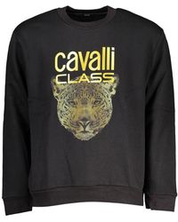 Class Roberto Cavalli - Chic Fleece Crew Neck Sweatshirt - Lyst