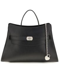 McQueen - Black Calf Leather Bos Taurus Shoulder Bag - Lyst