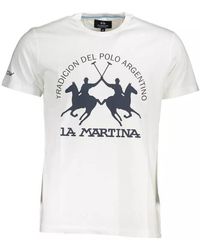 La Martina - White Cotton T - Lyst