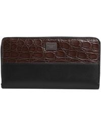 Dolce & Gabbana - Elegant Textured Leather Continental Wallet - Lyst