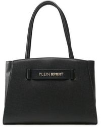 Philipp Plein - Sleek Silver-logo Eco-leather Shopper - Lyst
